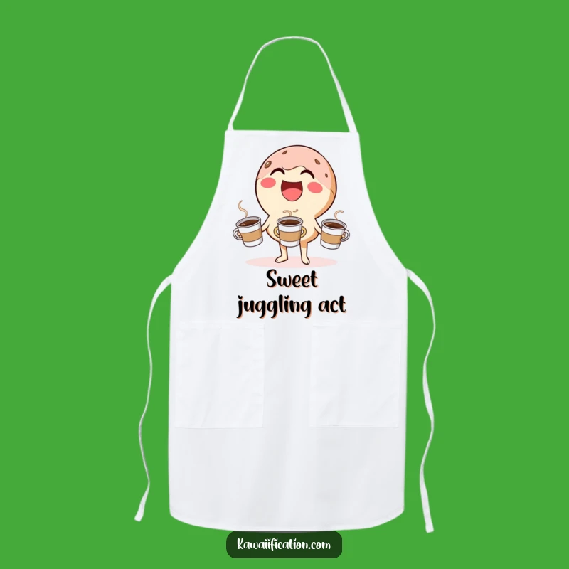Funny Donut Juggling Apron: Cook with Sweet Skill