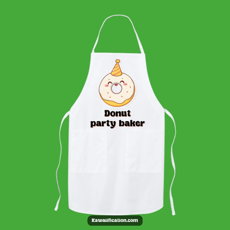 Funny Donut Party Apron: Hilarious Kitchen Wear for Sweet Chefs