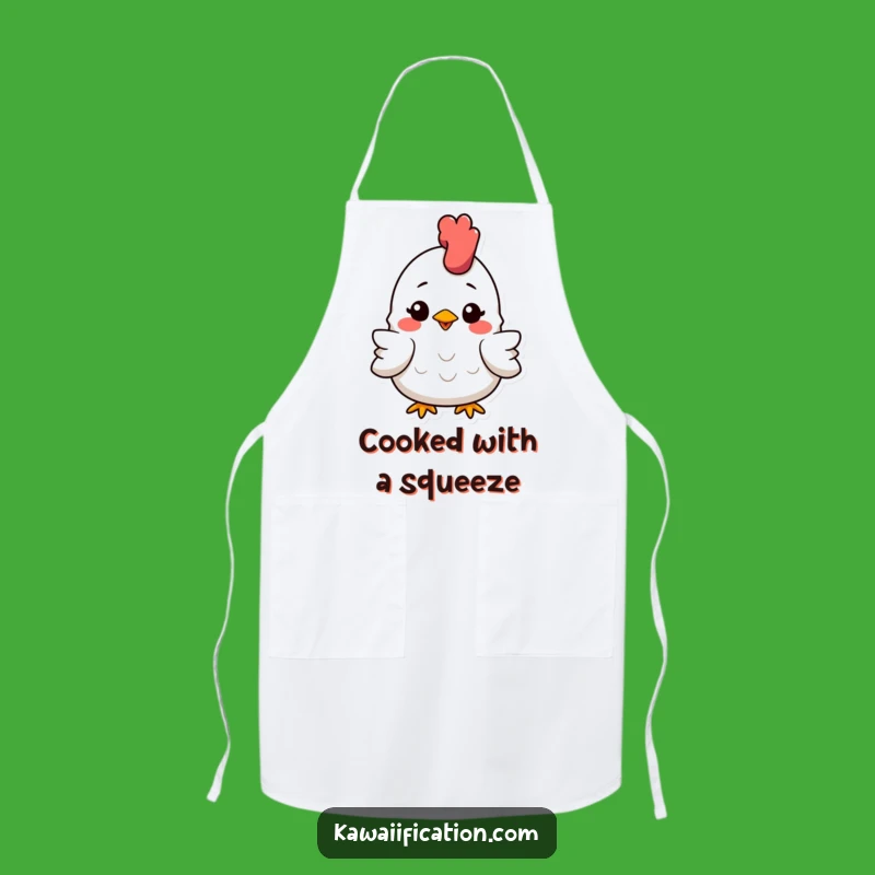 Funny Squashed Chicken Apron - Kitchen Silliness, Chef's Gag Gift!