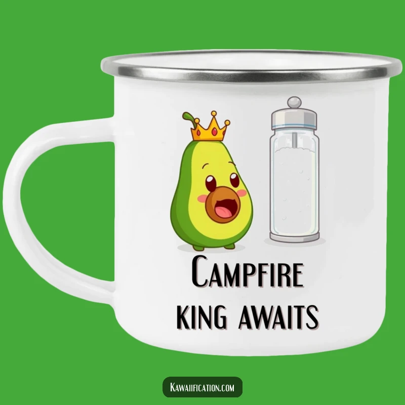 Funny Avocado Crown Salt Surprise Camping Mug A Hilarious Outdoor Companion