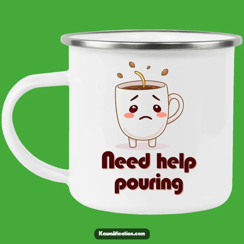 Funny Outdoor Coffee Struggle Camping Mug: Adventure Fuel with Hilarious Vibes