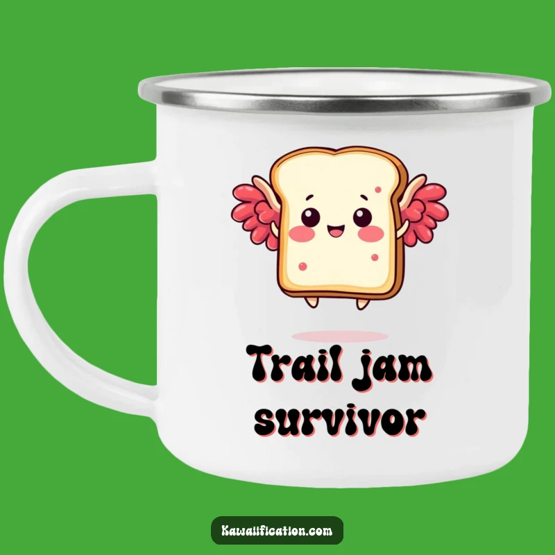 Funny Toast Wings Camping Mug: Breakfast Adventure Fuel