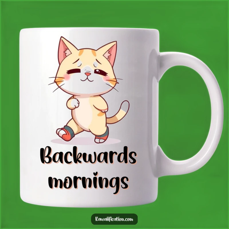 Funny Cat Mismatched Socks Mug: Hilarious Pet Confusion Gift