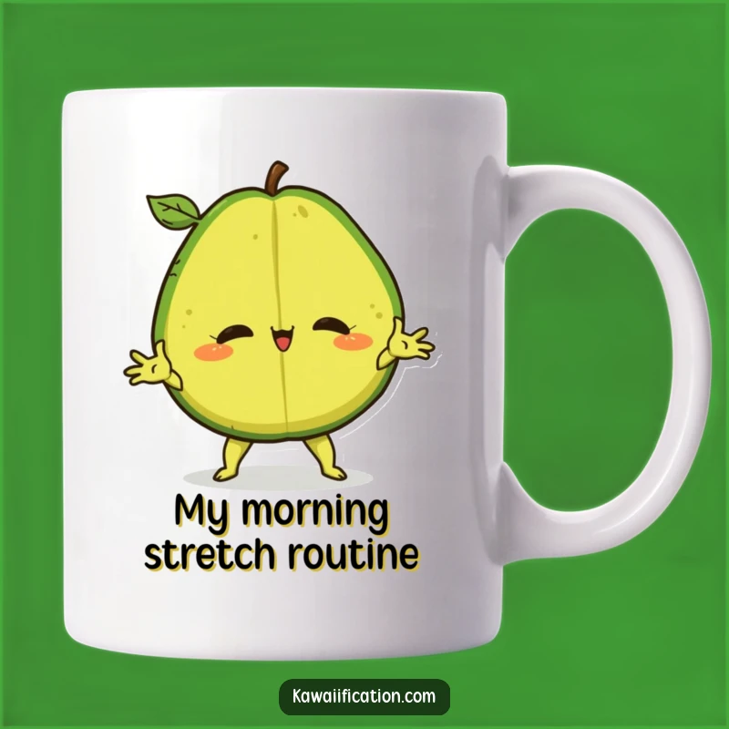 Funny Avocado Split Mug: Hilarious Confident Fruit for a Perfect Quirky Gift