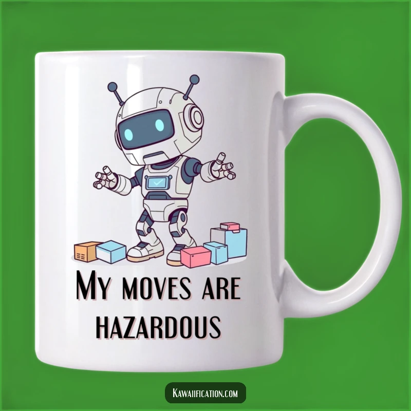 Funny Clumsy Robot Dancing Mug: A hilarious gift for clumsy friends and tech lovers!