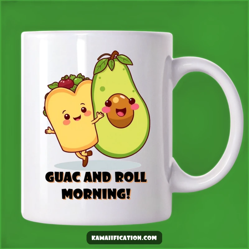 Funny Taco and Avocado Waltz Mug: A Hilarious Foodie Gift for Couples and Friends