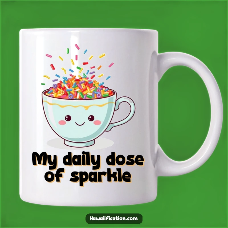 Funny Teacup Sprinkle Party Mug: A Cheerful Coffee Cup for a Joyful Morning Gift