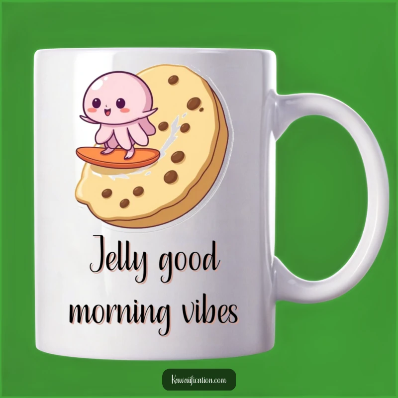 Funny Wobbly Jelly Cookie Surf Mug - Hilarious Dessert Treat Gift Idea