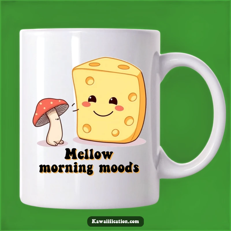 Funny Shy Mushroom Cheese Mug: Adorable and Humorous Gift
