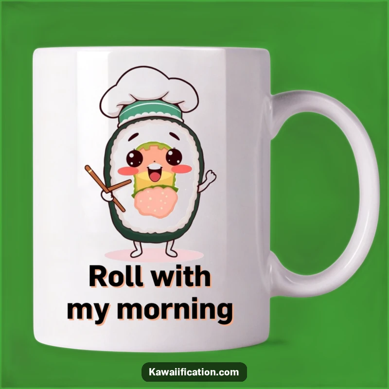 Funny Sushi Chef Juggling Mug: Hilarious Foodie Gift for Kitchen Whiz