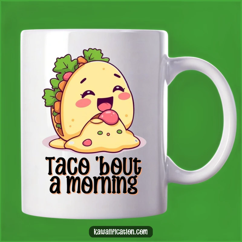 Funny Taco Spill Mug - Giggles Guaranteed with Every Bite!