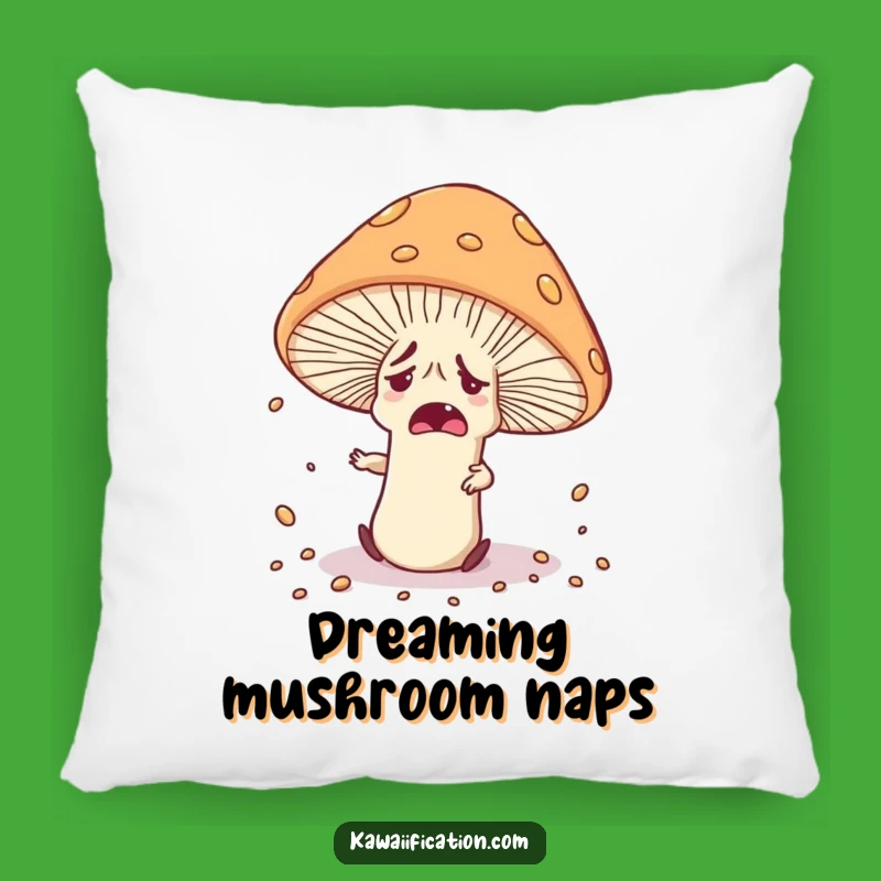 Comfy Woodland Whimsy: Funny Mushroom Pillow - Spore Scatter, Sweet Funny Gift