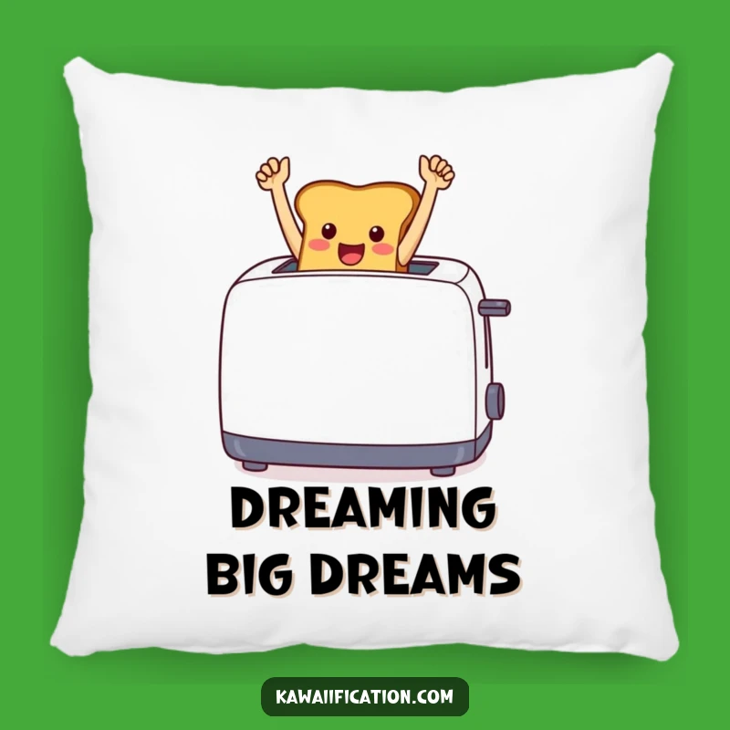 Funny Toast Triumph Pillow - Cozy Comfort with a Side of Victory, Funny Gift