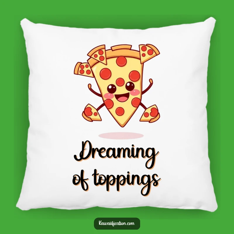 Funny Smiling Pizza Pillow - Cozy Slice Humor, Great Humorous Gift