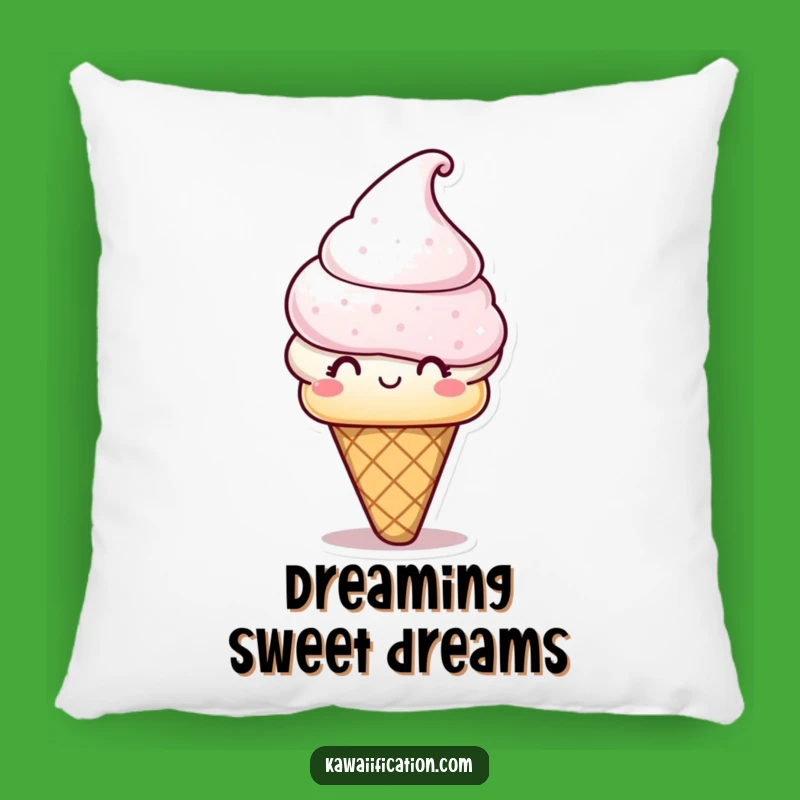 Funny Ice Cream Cone Pillow: Snuggle Up with Sweet Comfort and Humorous Charm