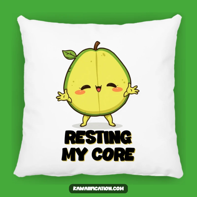 Funny Avocado Split Pillow: Soft Confident Fruit Cushion for a Hilarious Gift