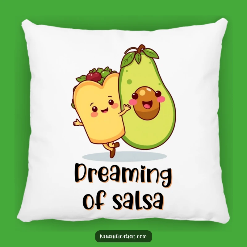 Funny Taco Avocado Waltz Pillow: Cozy Comfort with a Hilarious Foodie Design