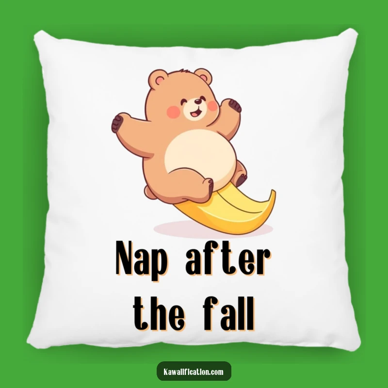 Cozy Funny Bear Banana Slip Pillow: Add Hilarious Comfort and Comical Decor