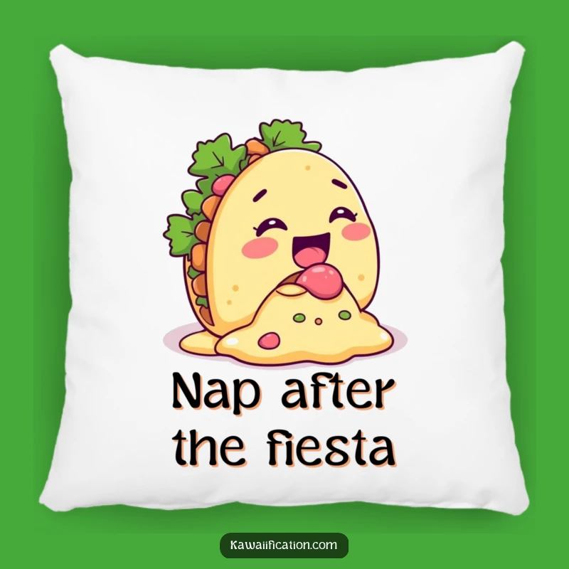 Funny Taco Spill Pillow - Cozy Comfort with Comical Style!