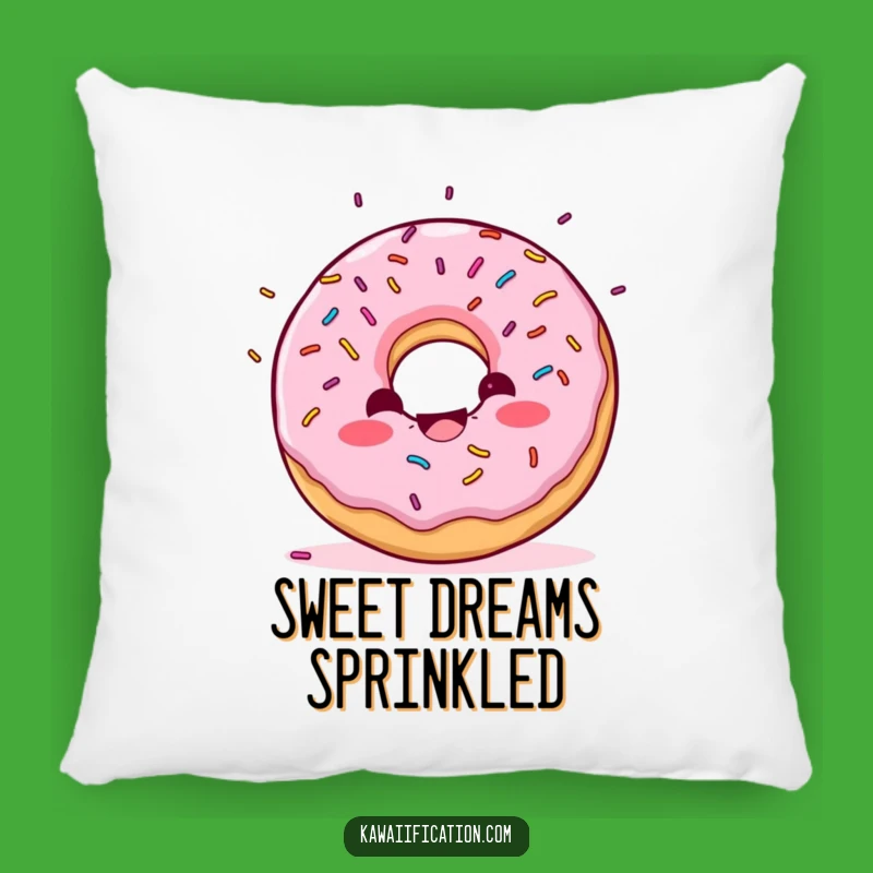 Funny Donut Confetti Pillow - Cozy Comfort with Festive Style!