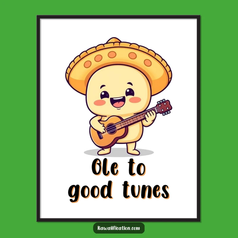 Funny Taco Mariachi Digital Print: Instant Fiesta Vibes, Perfect Humorous Decor Gift