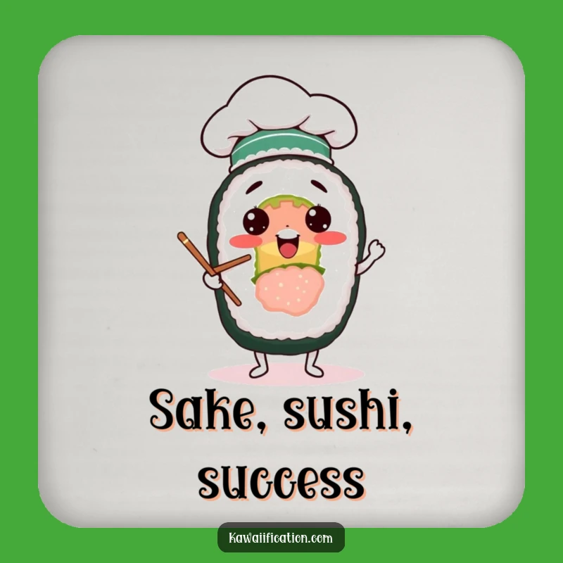 Funny Sushi Juggler Coaster Set: Protect Tables with Foodie Fun, Gift Idea