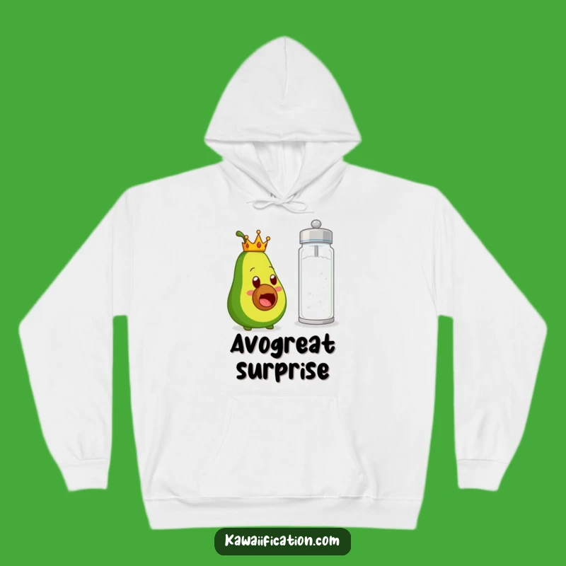 Funny Avocado Crown Salt Surprise Hoodie Cozy And Hilarious Gear For Food Lovers