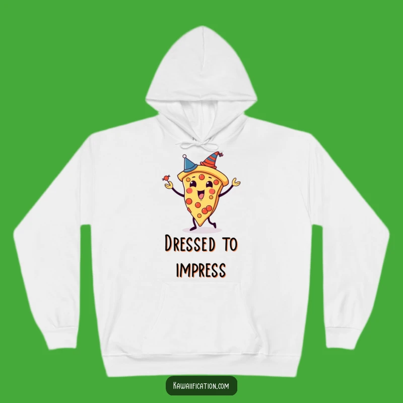 Cozy Funny Pizza Juggling Hoodie: Warm and Humorous Apparel for Party Goers