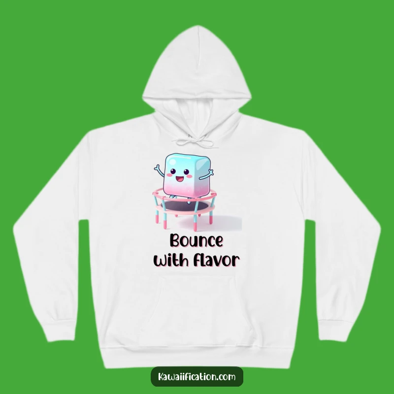 Funny Jelly Cube Candy Trampoline Hoodie Warm And Hilarious Gear For Sweet Fun Lovers