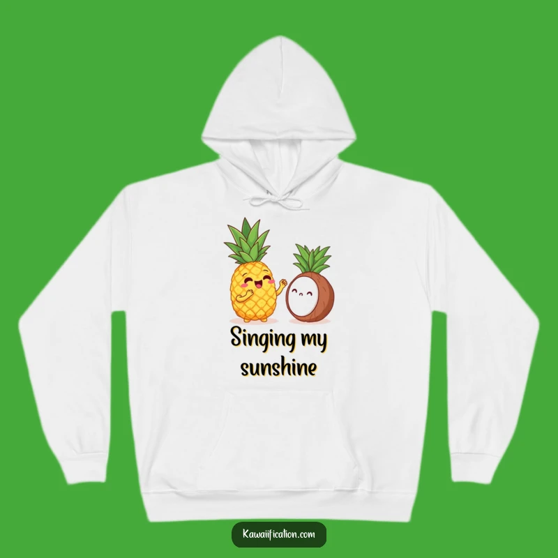 Funny Pineapple Opera Hoodie: Cozy Hilarious Tropical Duet Gift