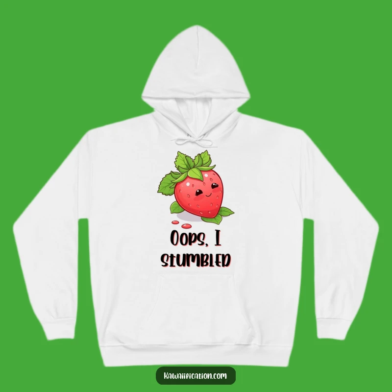 Funny Strawberry Trip Hoodie: Cozy Blushing Fruit Wear for a Hilarious Gift