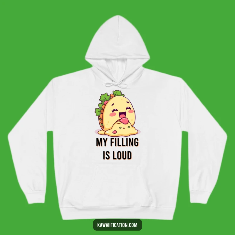 Funny Taco Spill Hoodie - Cozy Up with Fiesta Fun!