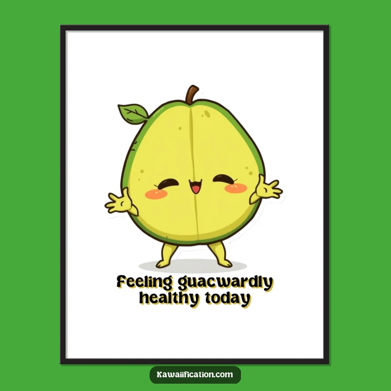 Funny Free Printable Wall Art: Avocado Split - Hilarious Downloadable Decor