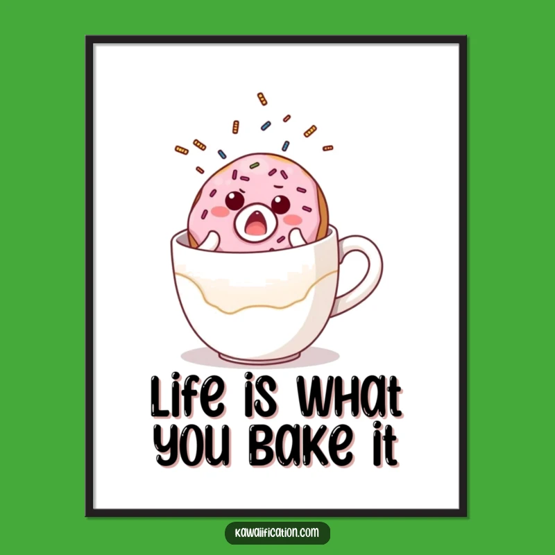 Free Printable Donut Coffee Wall Art Downloadable Decor