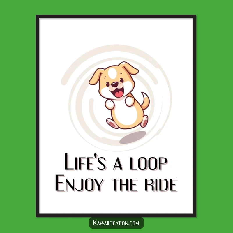 Funny Free Printable Dog Art: Dizzy Chase Downloadable Gift for Playful Decor