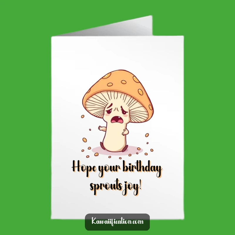 Free Printable Mushroom Birthday Card - Funny Downloadable Gift