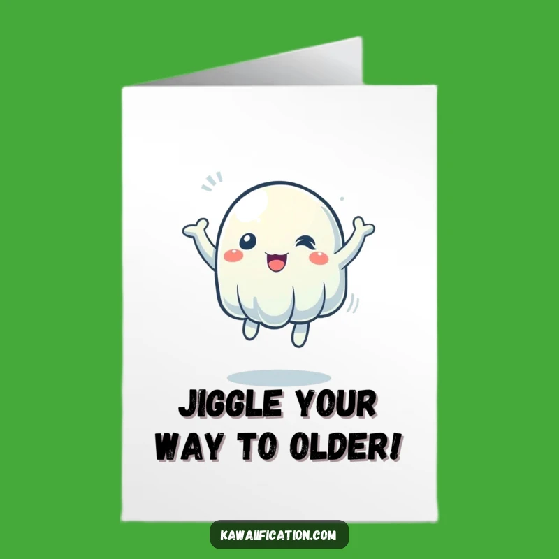Free Printable Wobbly Jelly Birthday Card: Funny Downloadable Gift for a Bouncy Celebration