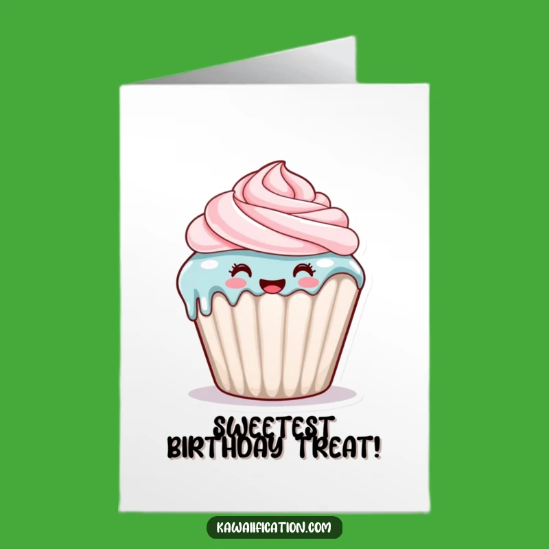 Free Printable Cupcake Drip Birthday Card- Deliciously Funny Downloadable Gift!