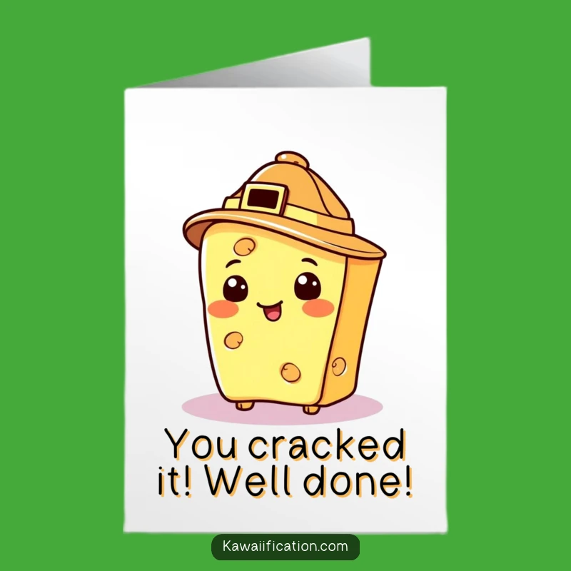 Free Printable Congrats Card: Cheesy Detective for Big Wins - Downloadable & Funny!