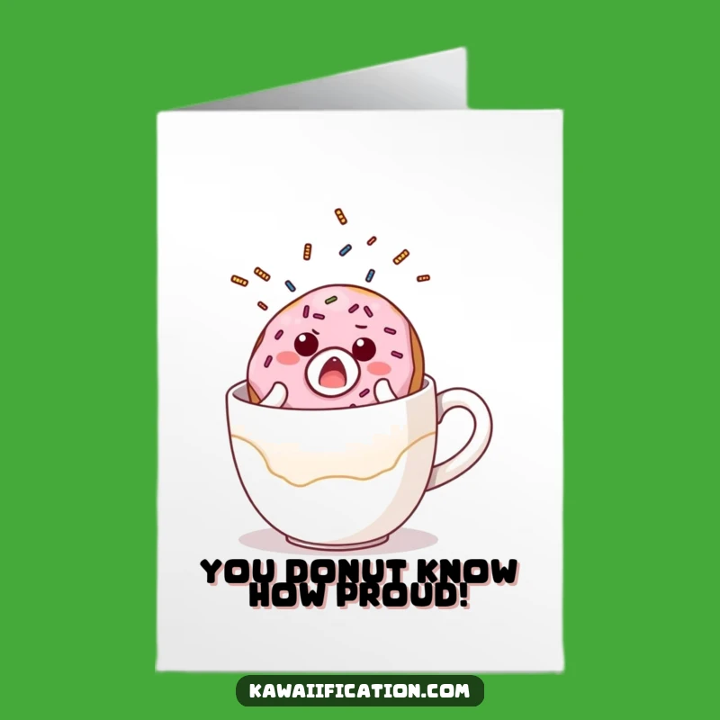 Free Printable Donut Coffee Congrats Card Humorous Gift Download