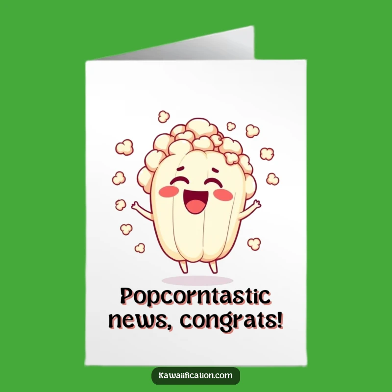 Free Printable Exploding Popcorn Congrats Card: Joyful Downloadable Gift for Big Wins
