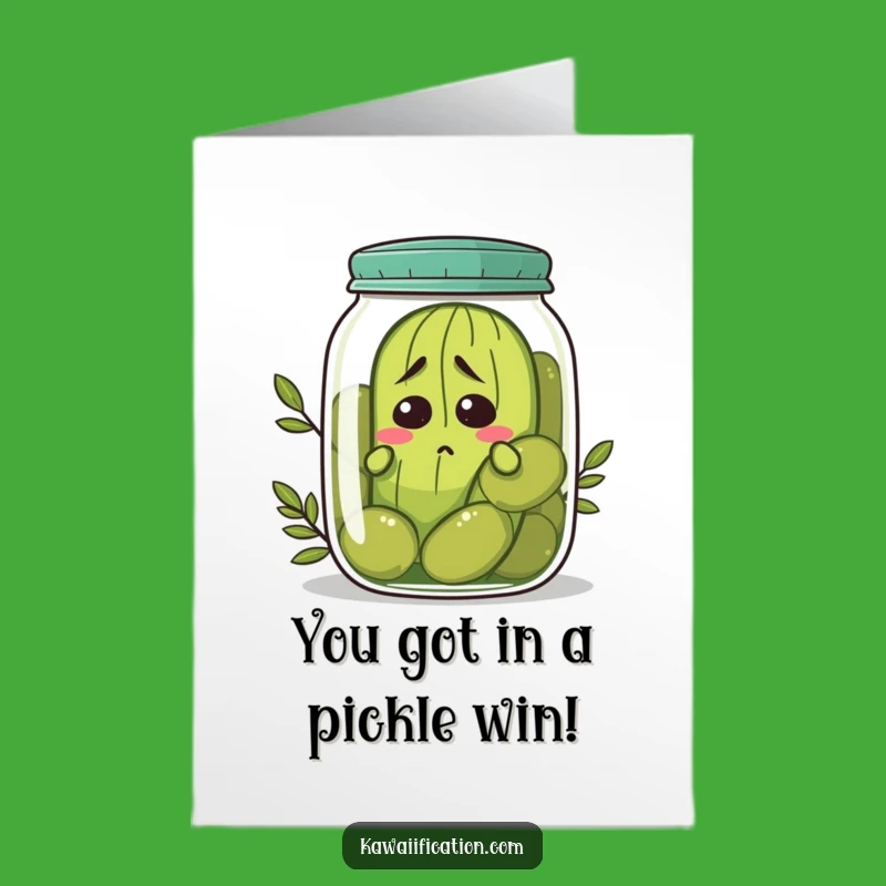 Free Printable Pickle Congratulations Card - Hilarious Downloadable Gift for Awkward Wins