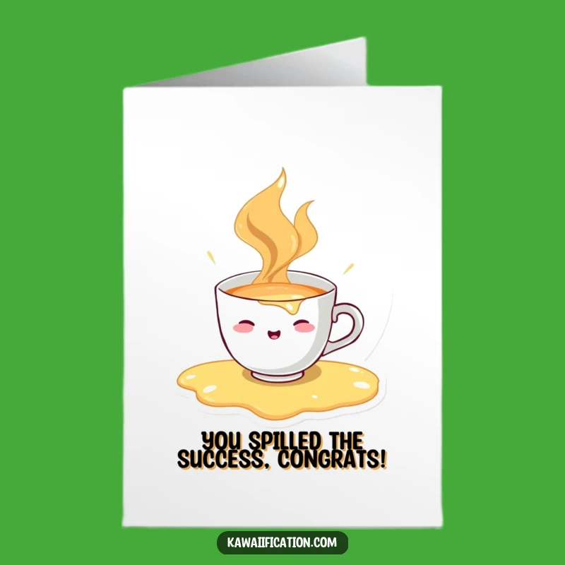 Free Printable Teacup Congrats Card: Funny Downloadable Greeting