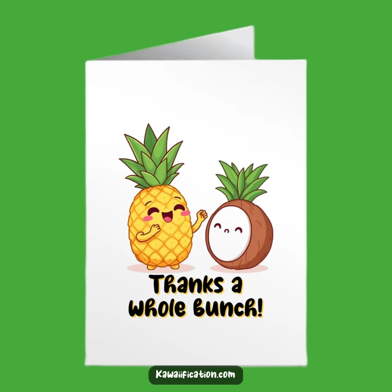 Pineapple Opera Thank You Card: Sweet Free Printable Duet, Heartfelt Downloadable Gift