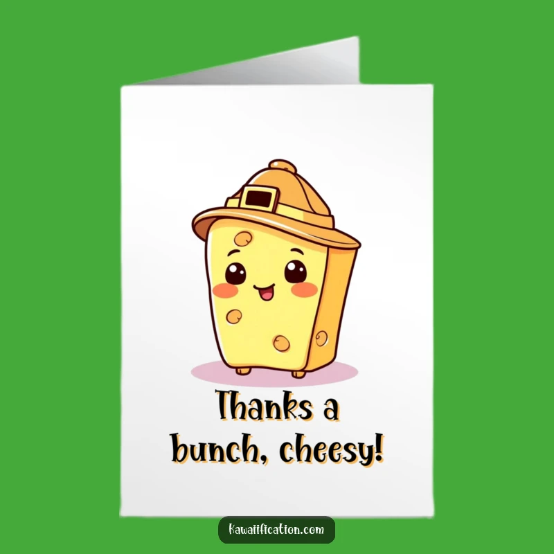 Free Printable Thank You Card: Cheesy Detective Says Thanks - Downloadable & Humorous!