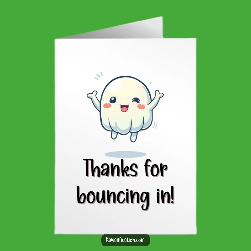 Free Printable Wobbly Jelly Thank You Card: Bouncy Downloadable Appreciation Gift for Gratitude