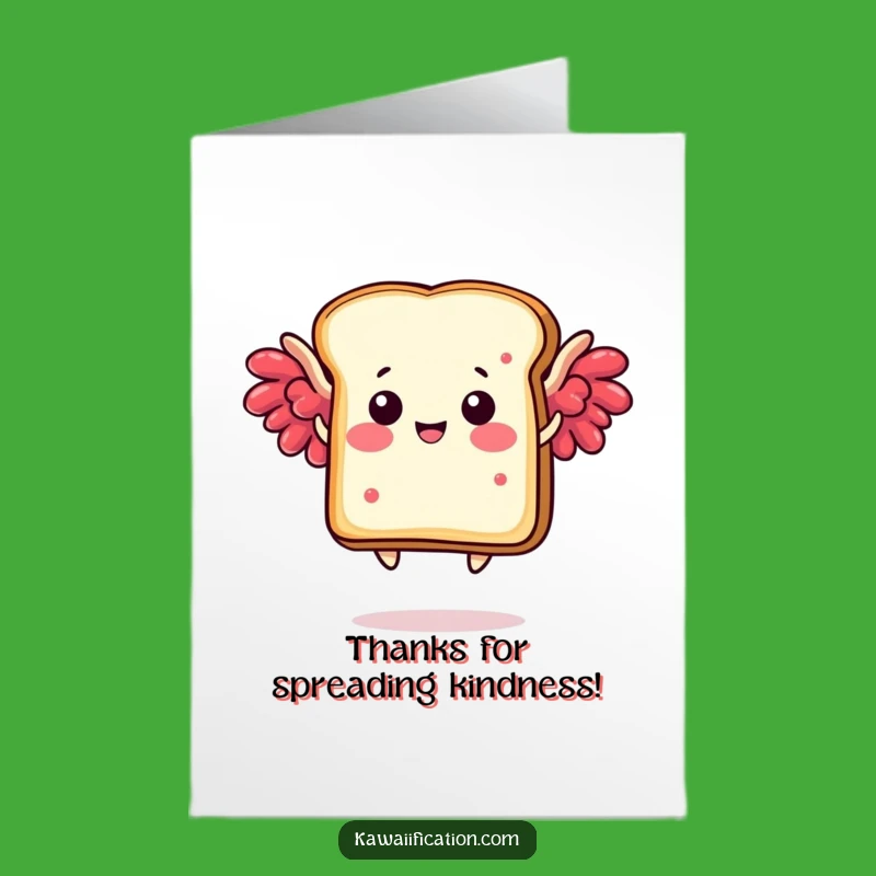 Free Printable Thank You Card: Toast Takes Flight - Humorous Downloadable Appreciation Greeting