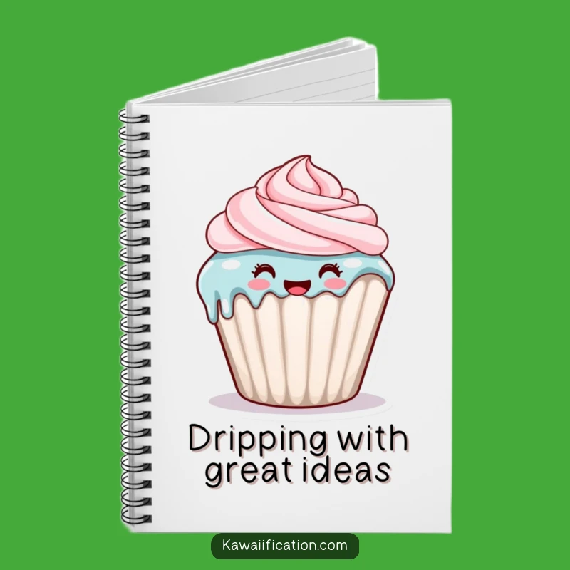Funny Cupcake Dripping Notebook: Sweet Ideas Journal, Perfect Funny Gift