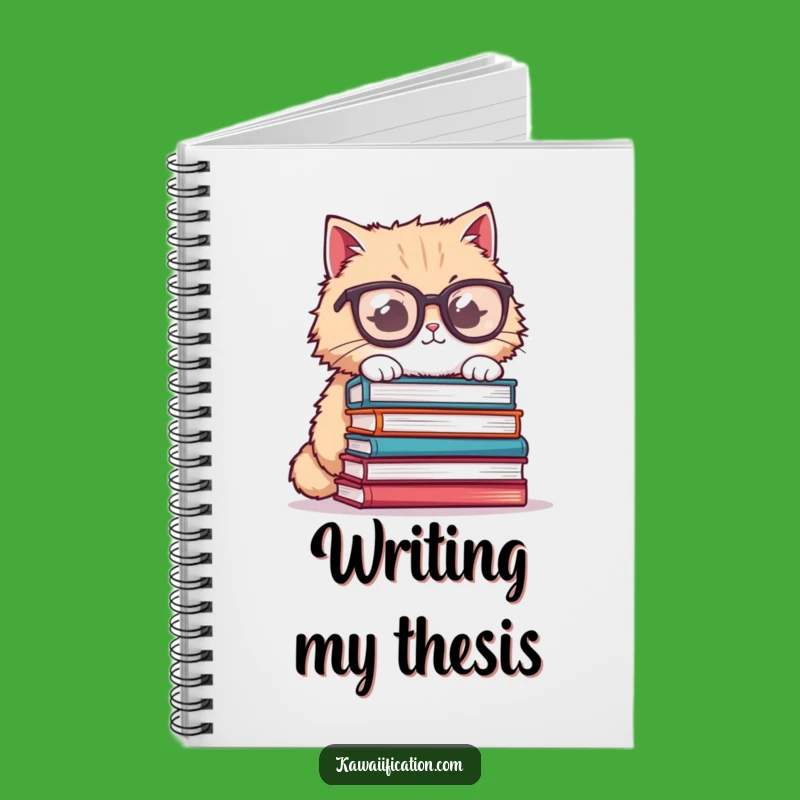 Funny Cat Glasses Notebook - Study Buddy Humor, Great Funny Gift Journal