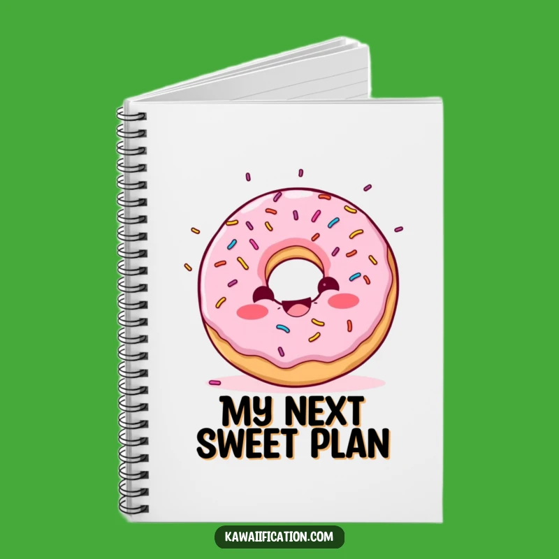 Funny Donut Confetti Notebook - Jot Down Your Celebratory Ideas!